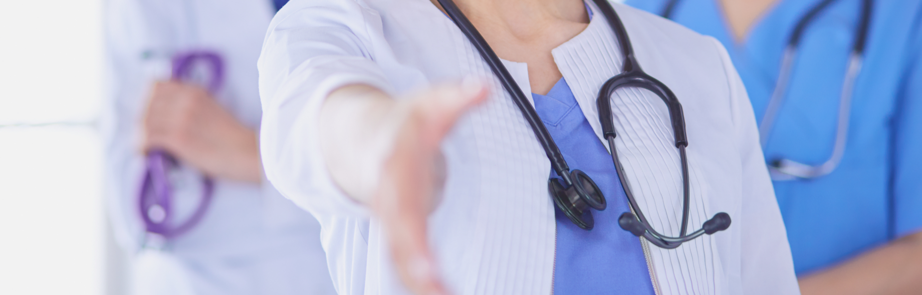 doctor giving hand